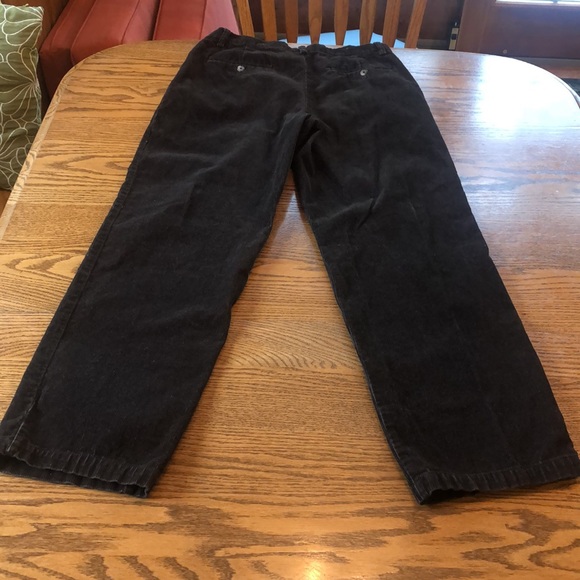 100% cotton Croft & Barrow Dark Brown corduroy pants, 34x32 - Picture 3 of 10